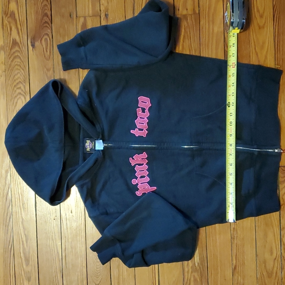 Pink Taco Hard Rock Las Vegas Fun, quirky, zippered hoodie.